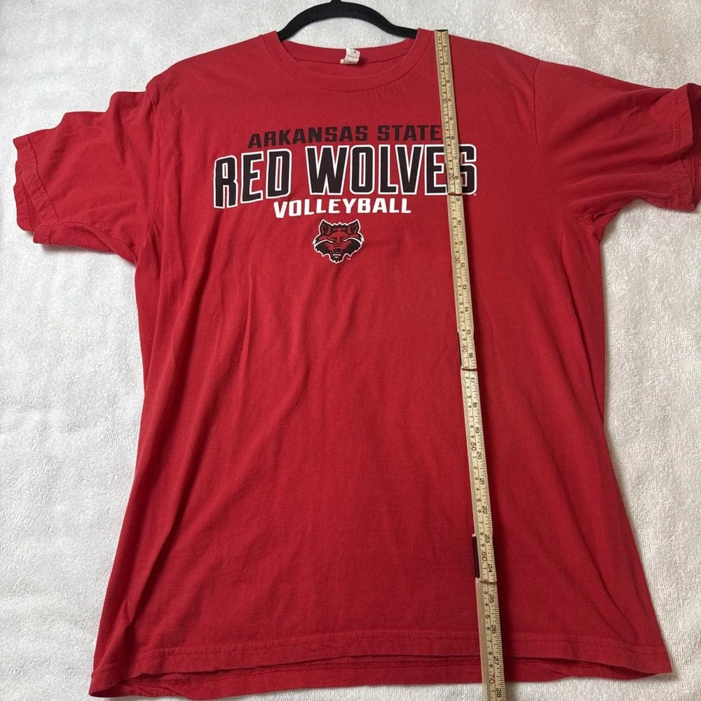 Arkansas State Red Wolves Volleyball T-Shirt Mens Large Red NCAA